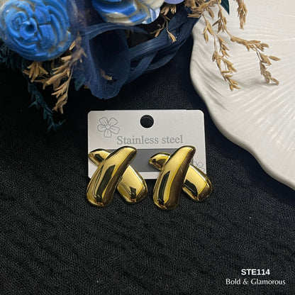 Statement Earring | STE114 | Gold