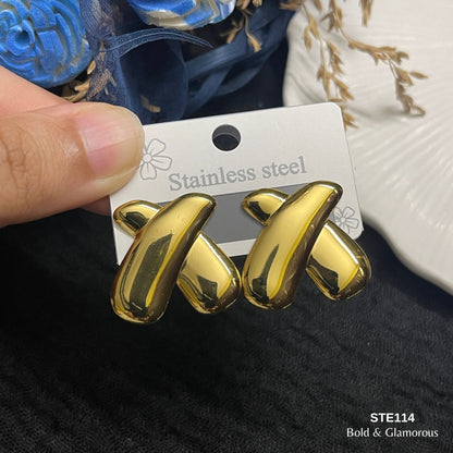 Statement Earring | STE114 | Gold