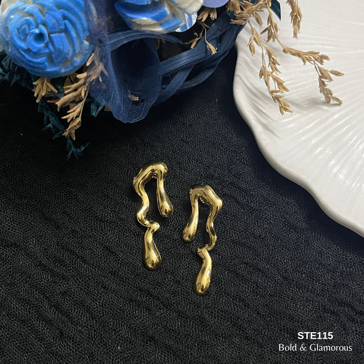 Statement Earring | STE115 | Gold