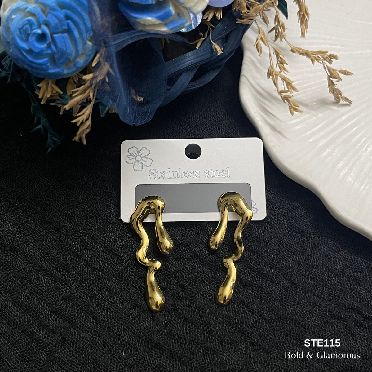 Statement Earring | STE115 | Gold