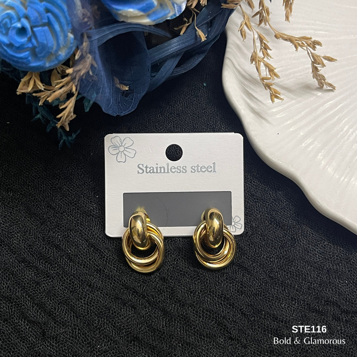 Statement Earring | STE116 | Gold