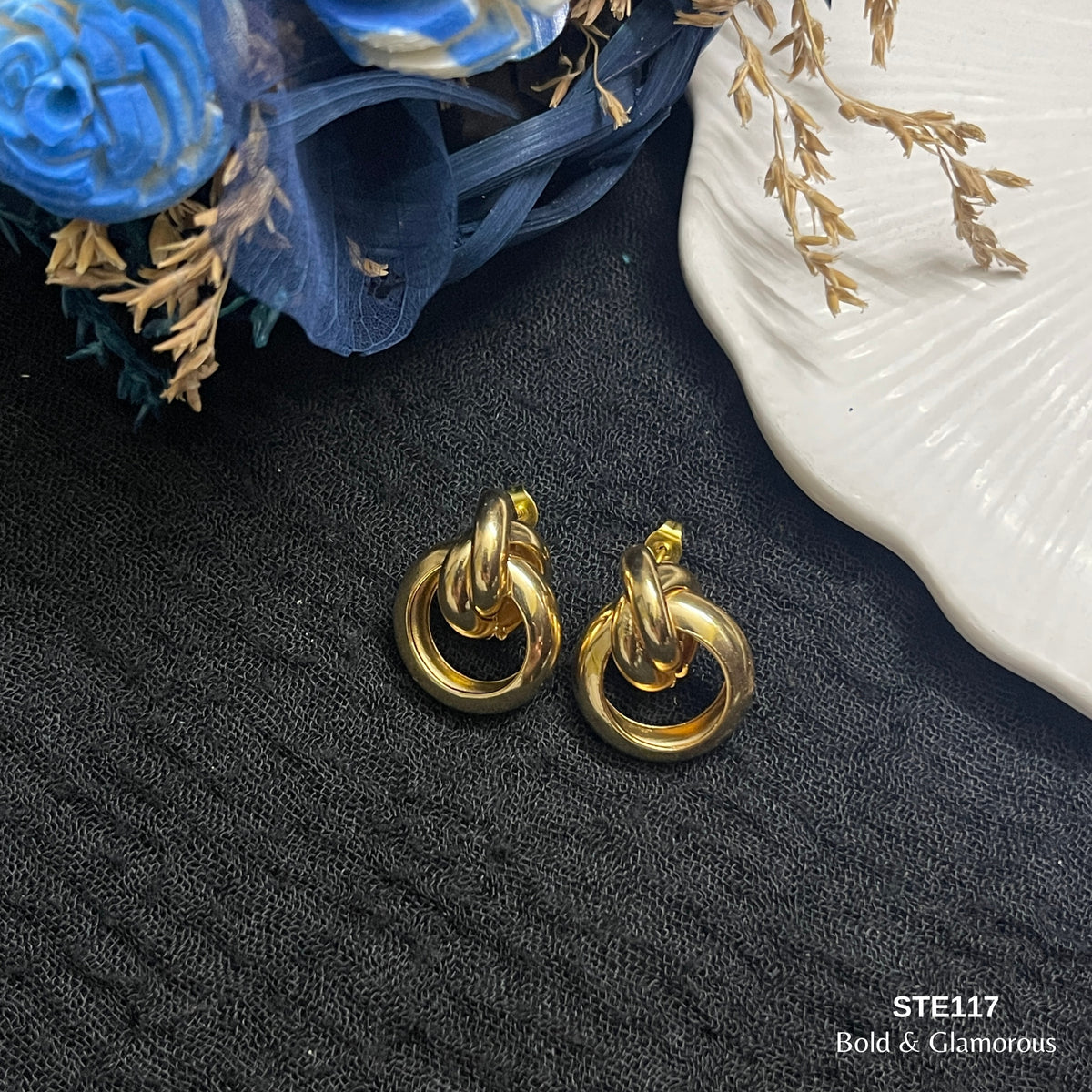 Statement Earring | STE117 | Gold