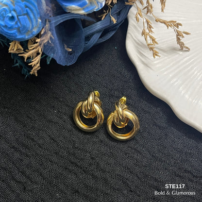 Statement Earring | STE117 | Gold