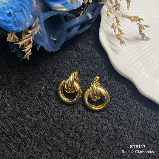 Statement Earring | STE117 | Gold