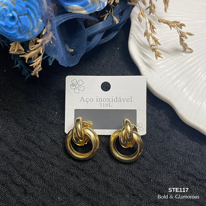 Statement Earring | STE117 | Gold