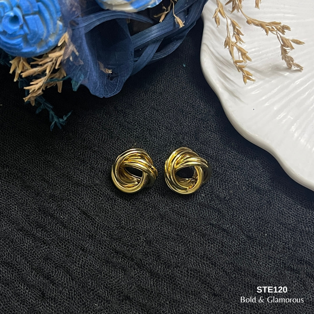 Statement Earring | STE118 | Gold