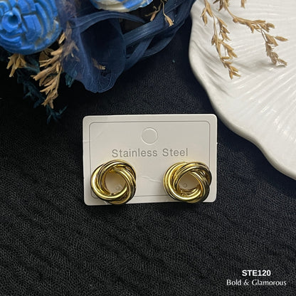 Statement Earring | STE118 | Gold