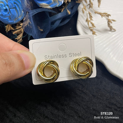 Statement Earring | STE118 | Gold