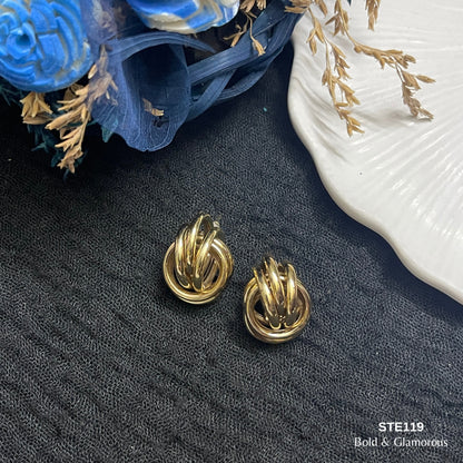 Statement Earring | STE119 | Gold