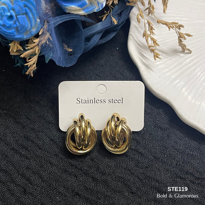 Statement Earring | STE119 | Gold