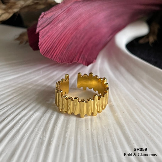 Statement Ring | SR059 | Gold