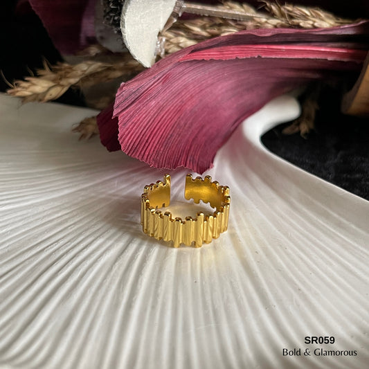 Statement Ring | SR059 | Gold