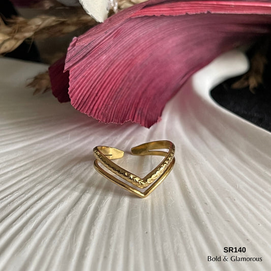 Statement Ring | SR140 | Gold