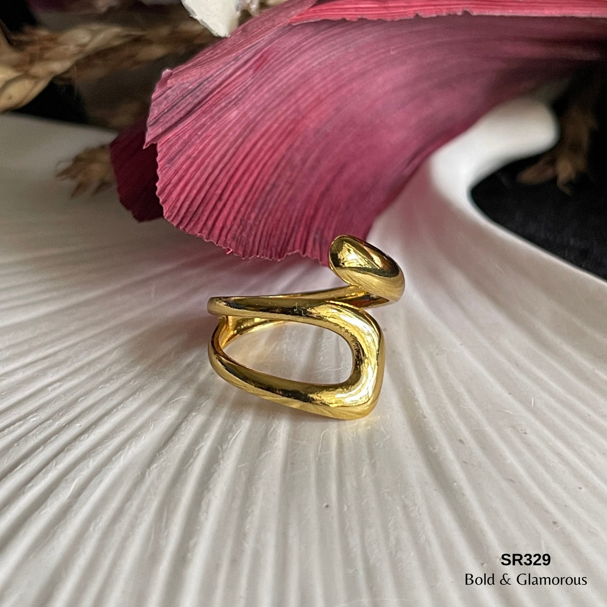 Statement Ring | SR329 | Gold