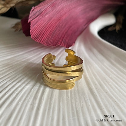 Statement Ring | SR331 | Gold