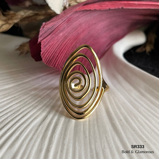 Statement Ring | SR333 | Gold