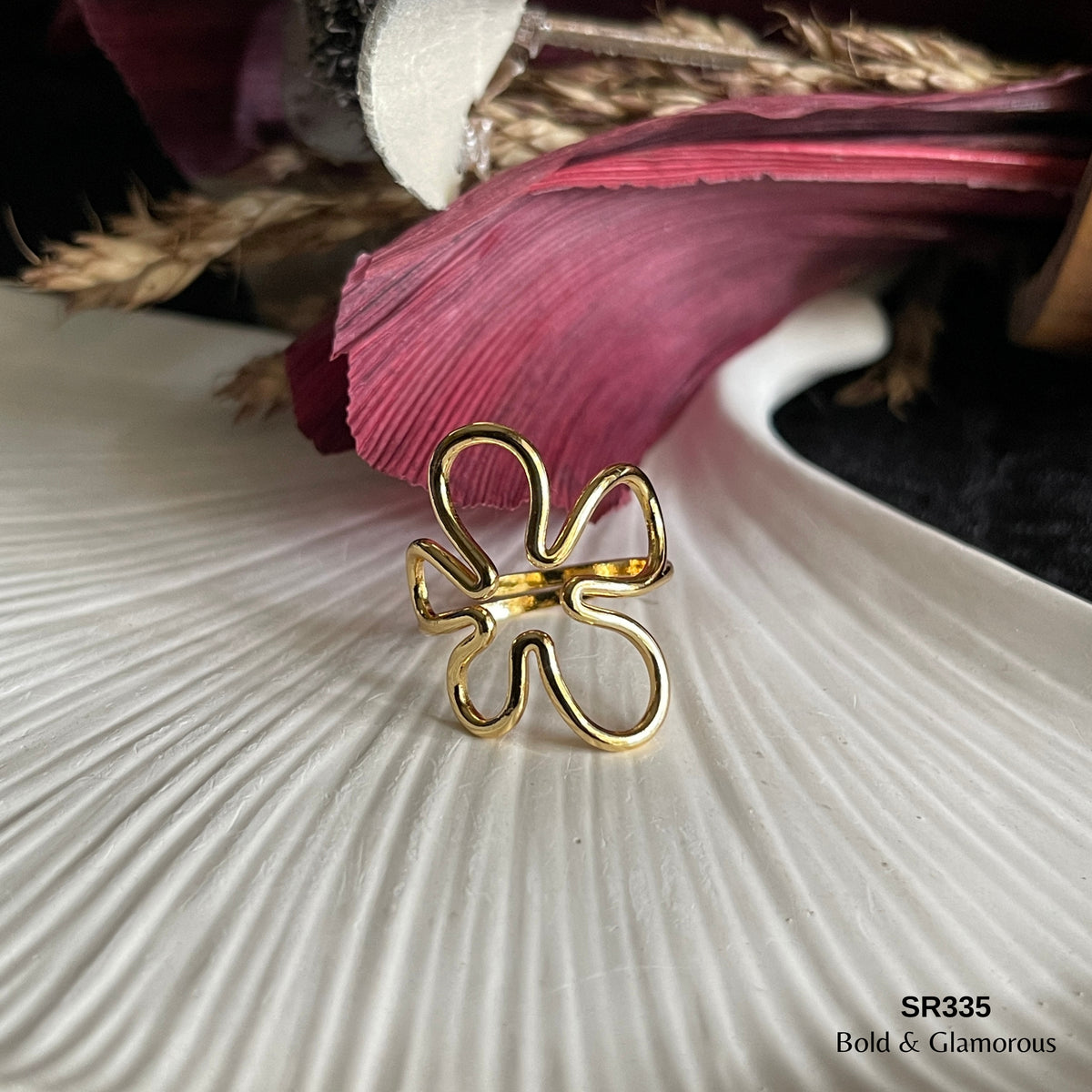 Statement Ring | SR335 | Gold