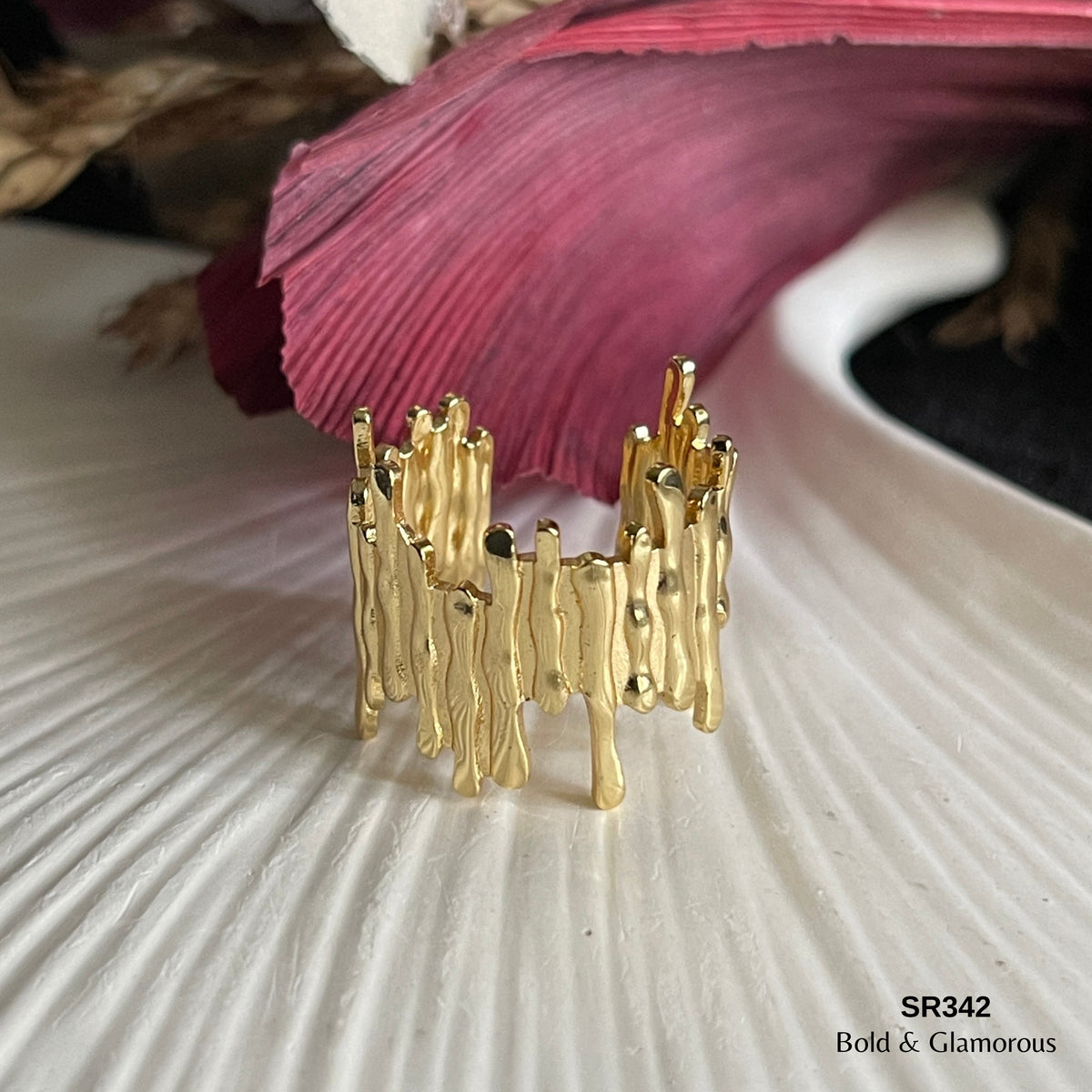 Statement Ring | SR342 | Gold