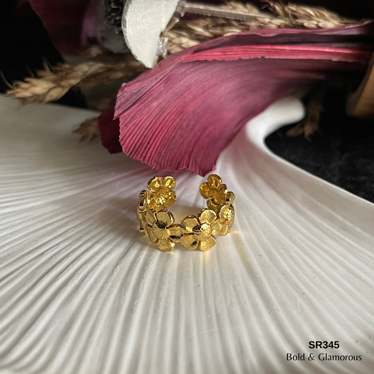 Statement Ring | SR345 | Gold