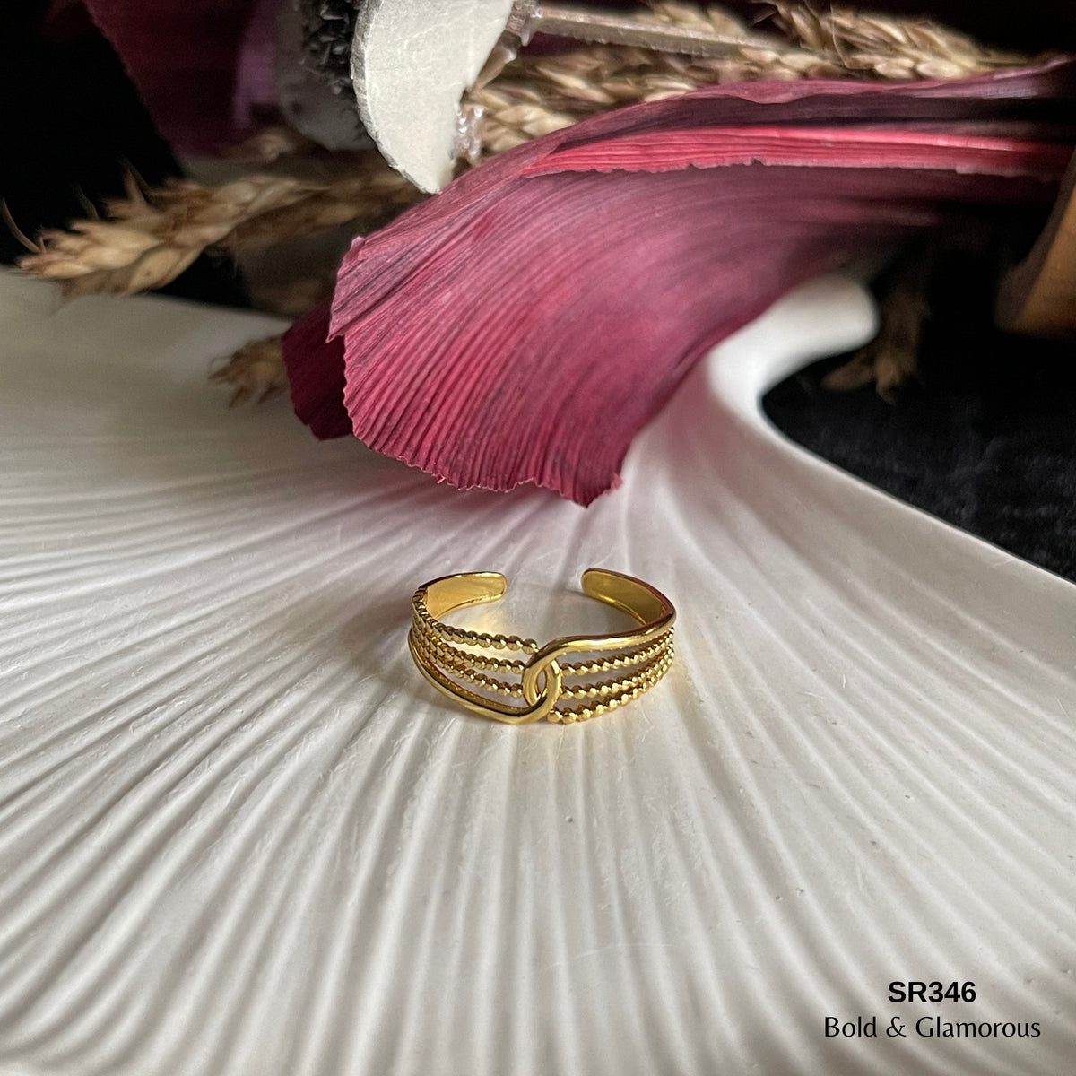 Statement Ring | SR346 | Gold