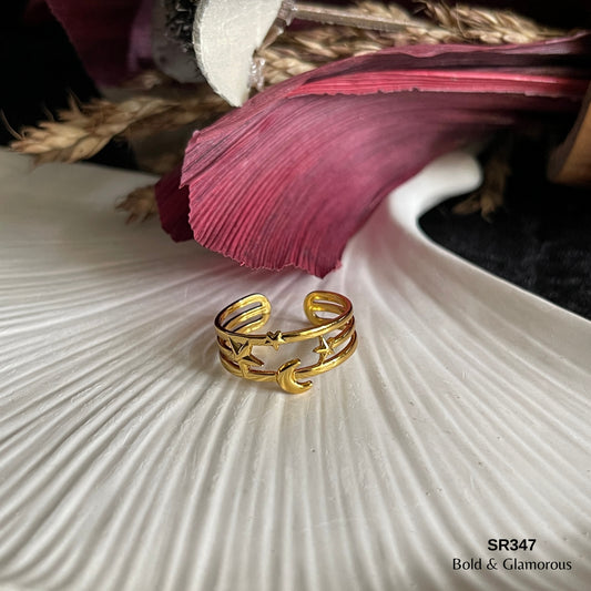 Statement Ring | SR347 | Gold