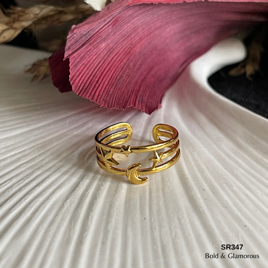 Statement Ring | SR347 | Gold