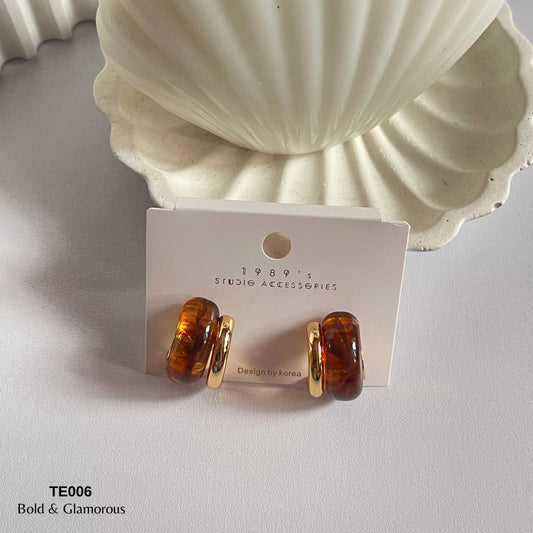Earring TE006 Brown