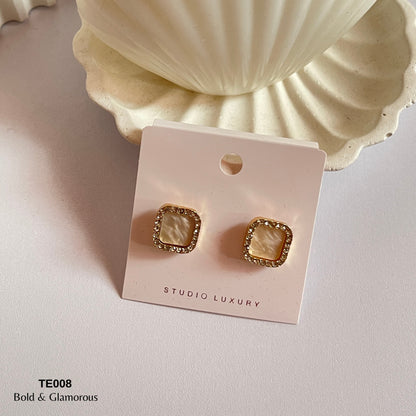 Earring TE008 Beige