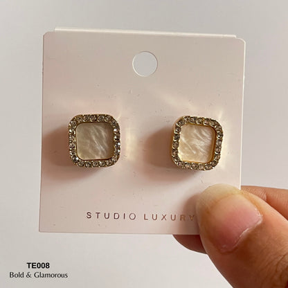 Earring TE008 Beige