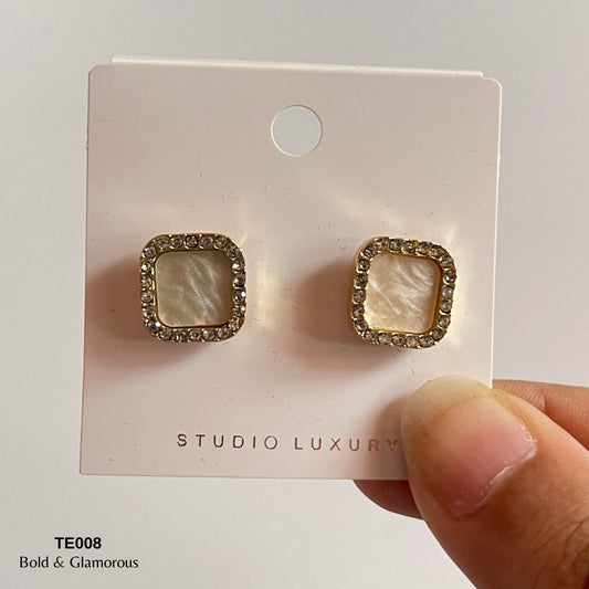 Earring TE008 Beige