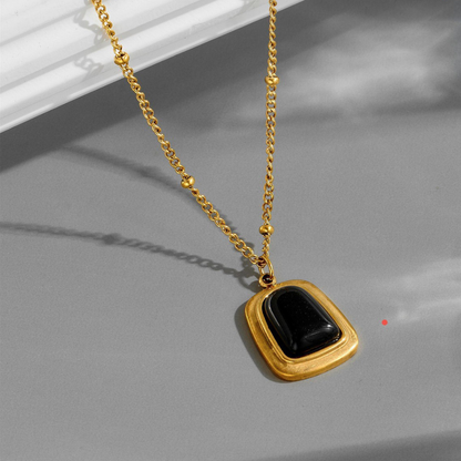 Necklace | SN225 | Opalite Black