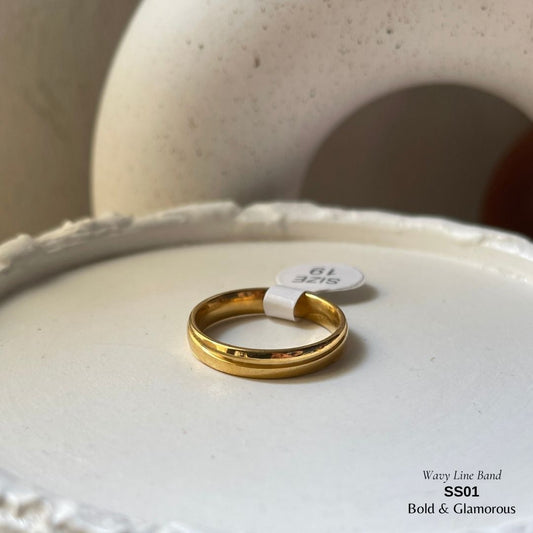 SS Finger Ring | SS01 | Wavy Band