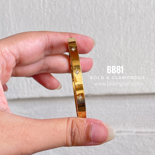 Bangle Bracelet | BB81 | Gold