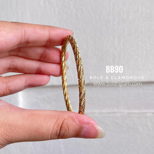 Bangle Bracelet | BB90 | Gold
