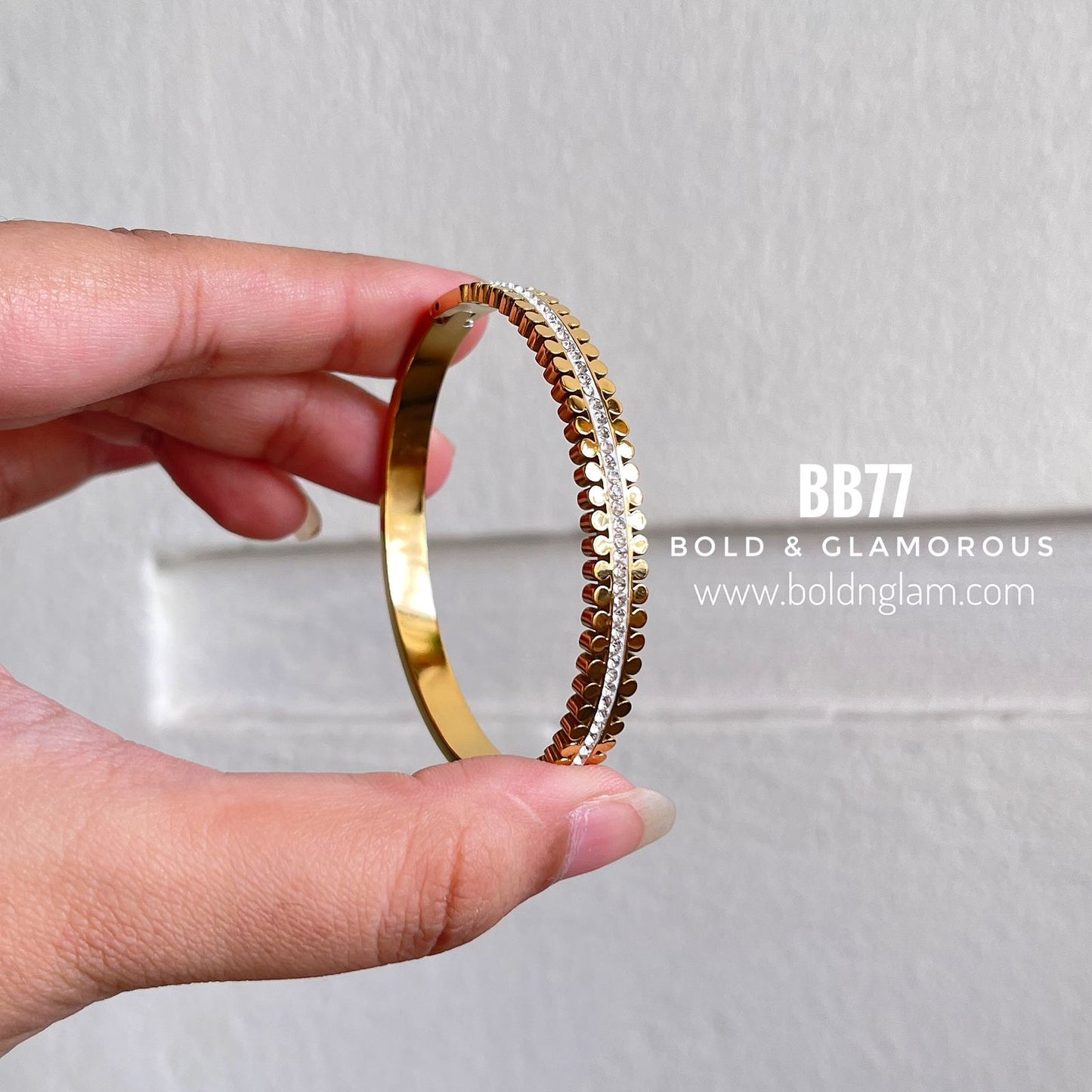 Bangle Bracelet | BB77 | Gold