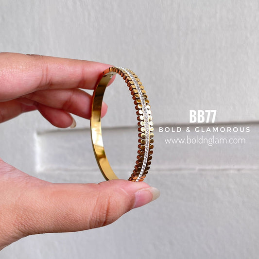 Bangle Bracelet | BB77 | Gold