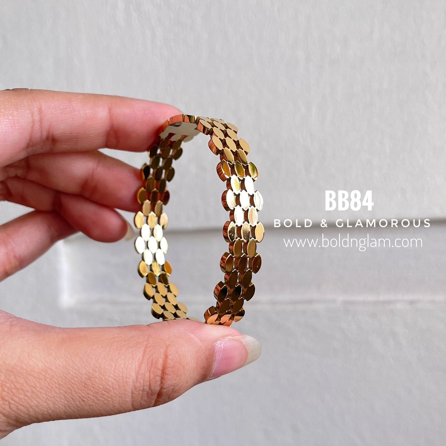 Bangle Bracelet | BB84 | Gold