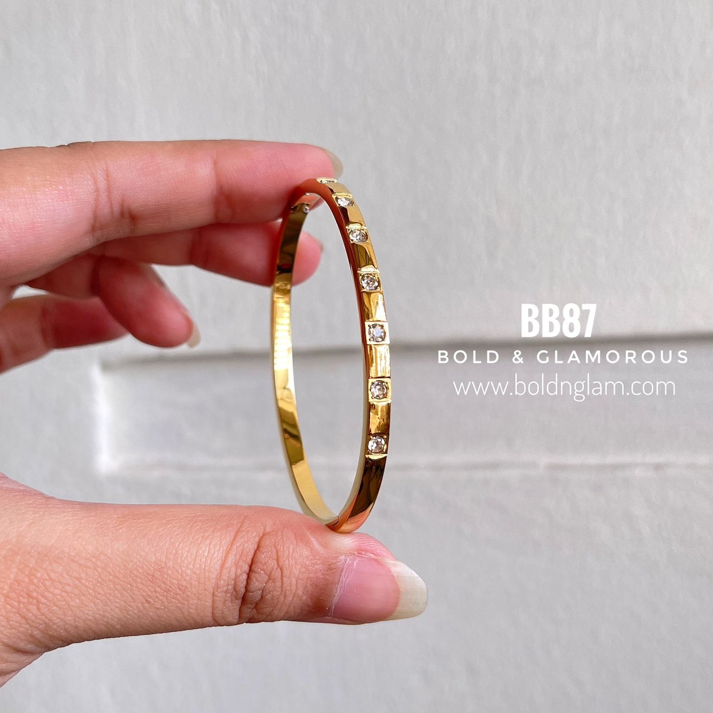 Bangle Bracelet | BB87 | Gold