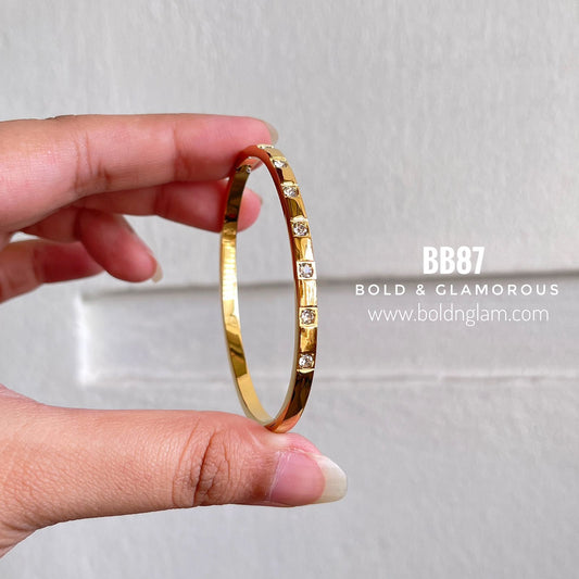 Bangle Bracelet | BB87 | Gold