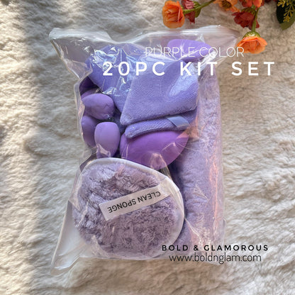 20PC Makeup Puff Set | Purple