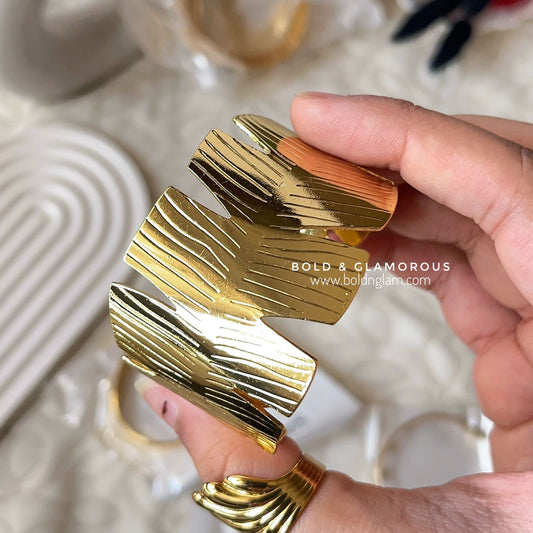 Cuff Bracelet | CB038 | Golden Dew