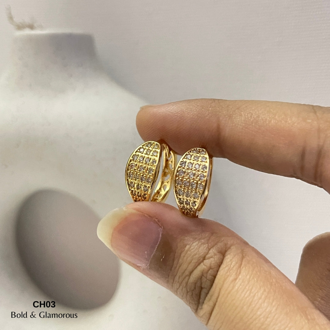 Zircon Hoop Earring | CH03