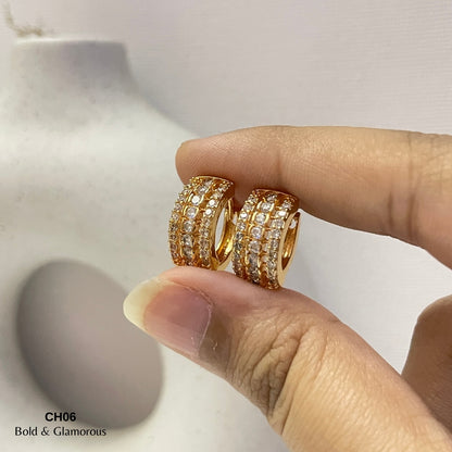 Zircon Hoop Earring | CH06