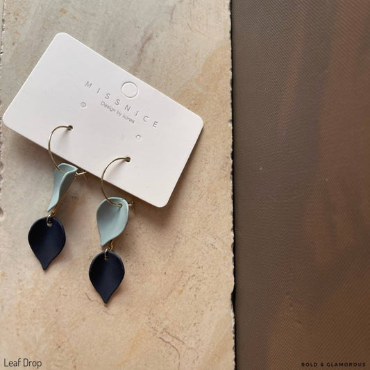 Something Blue Earring | SE025 | Leaf Drop