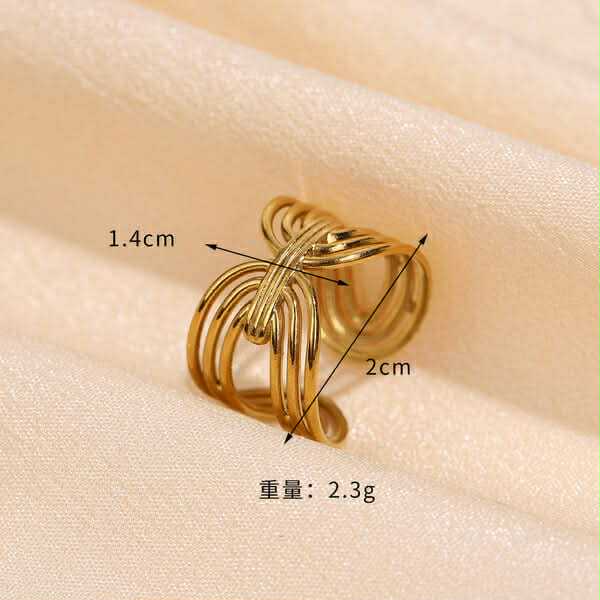 Statement Ring | SR186 | Gold