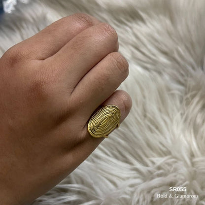 Statement Ring | SR055 | Gold