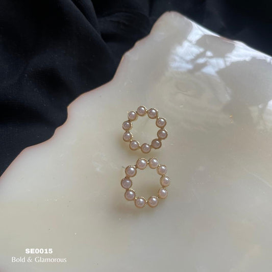 Circle Pearl Earring | SE015