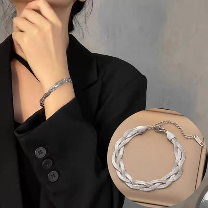 Chain Bracelet | SSCB075 | Twisted Silver