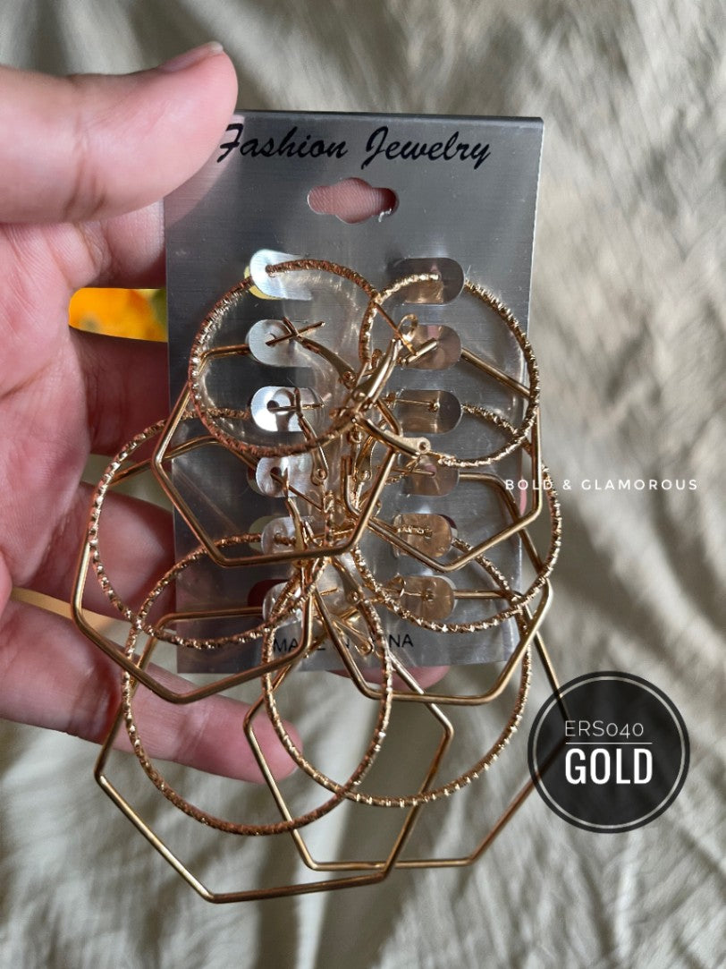 Earring Set | ERS040 | Gold