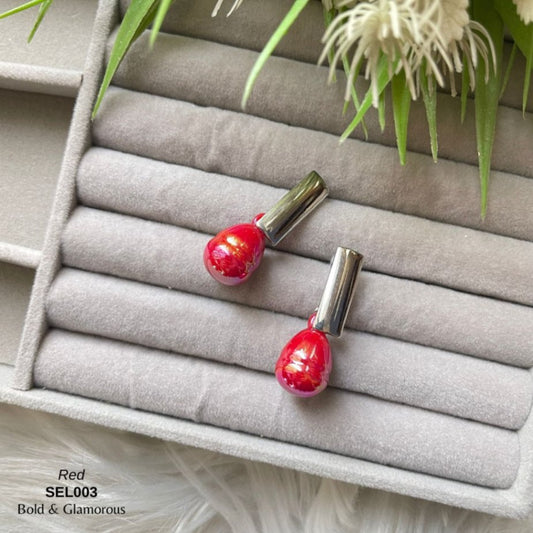 Ballon Drop Earrings | SEL003 | Red